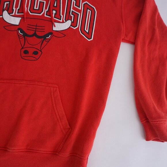 Chicago Bulls UNK Authentic NBA Cotton Blend Red Hoodie Sweatshirt S - Picture 6 of 11